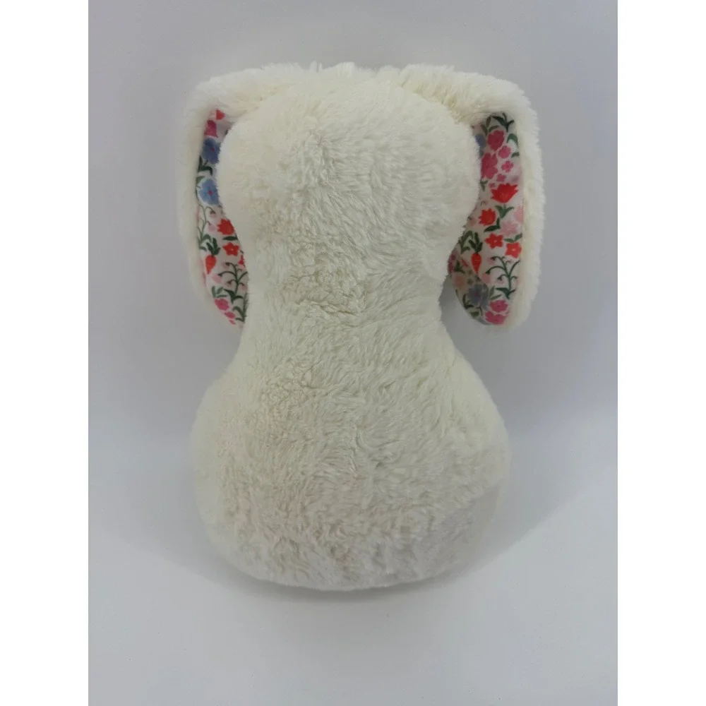Target Bullseye Easter Bunny Rabbit Stuffed Animal Cream Floral Spring‎ Decor